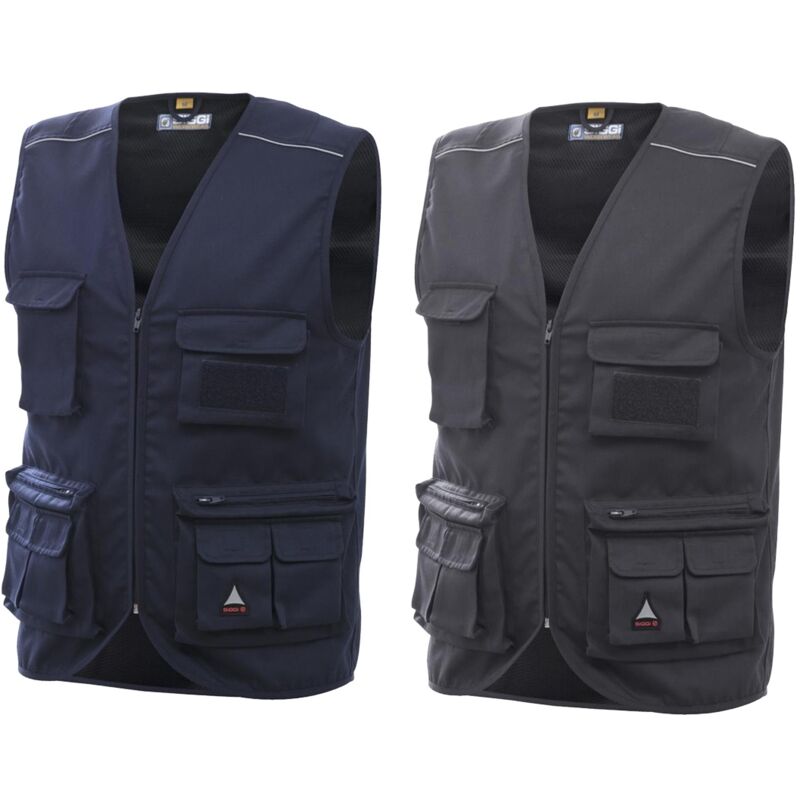 foto del prodotto gilet da lavoro multitasche siggi chrome 20gt0147 xxxl blu