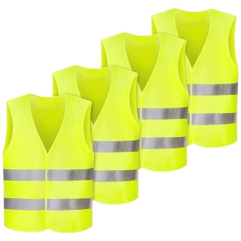 foto del prodotto gilet di sicurezza per auto, gilet di sicurezza riflettente a 360 , gilet giallo, gilet riflettente per auto, donne, uomini, adulti, per