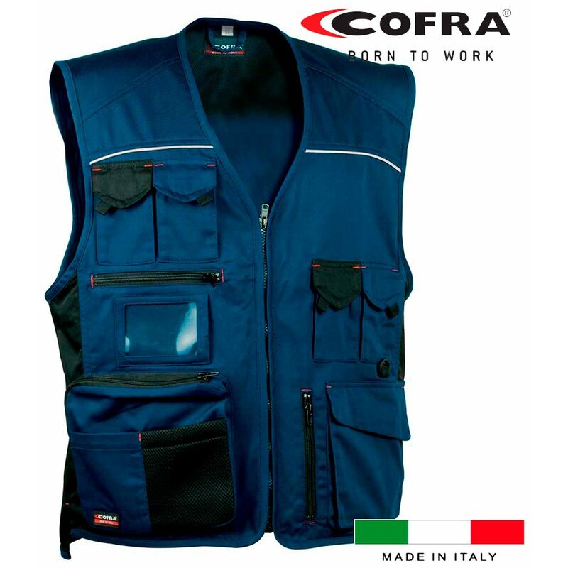 foto del prodotto gilet esperto blu navy nero cofra taglia 64