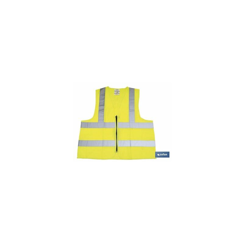 foto del prodotto gilet giallo con cerniera t xxl
