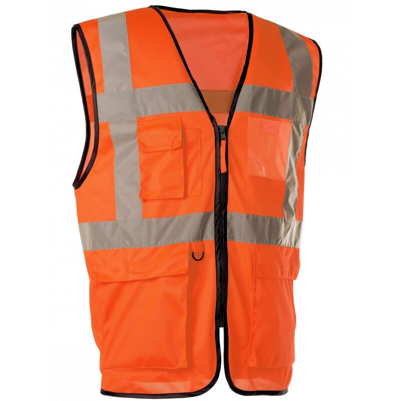 foto del prodotto gilet haute visibilit orange multi poches singer t.m garo02