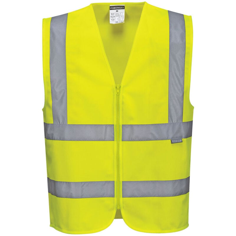 foto del prodotto gilet hi vis con zip giallo xl