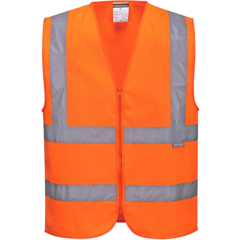 foto del prodotto gilet hi vis con zip xl arancione