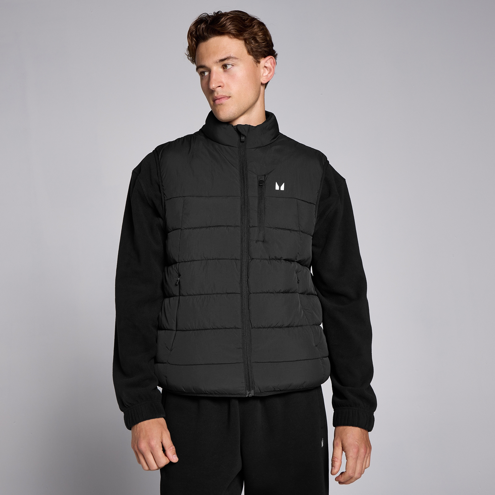 foto del prodotto gilet leggero imbottito mp da uomo nero s