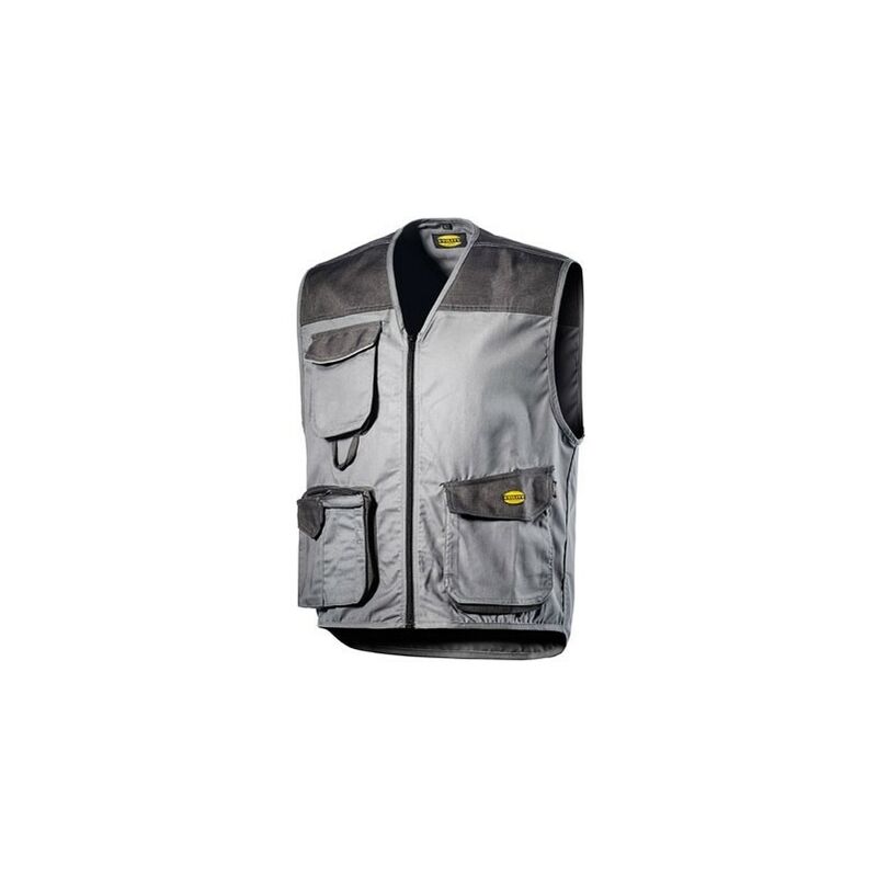 foto del prodotto gilet multitasche diadora mover grigio acciaio - 702.160302 - size s