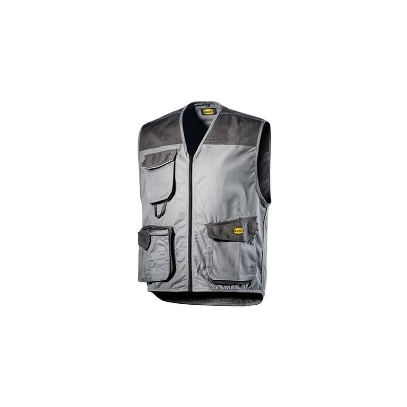 foto del prodotto gilet multitasche diadora mover grigio acciaio - 702.160302 - size xxxl