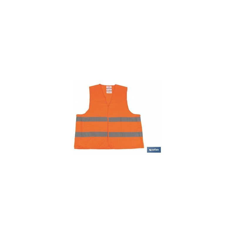 foto del prodotto gilet riflettente arancione