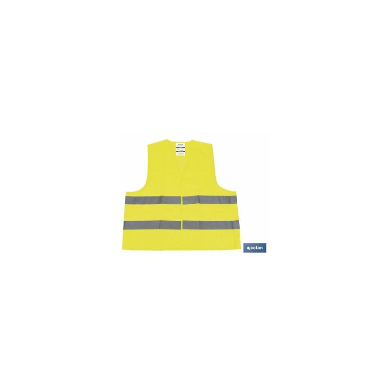 foto del prodotto gilet riflettente giallo