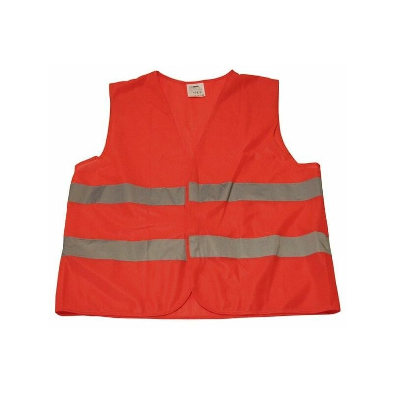 foto del prodotto gilet rifrangente 2 bande omologato colore arancione