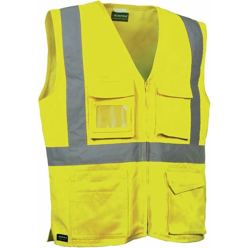 foto del prodotto gilet seki ad alta visibilita tg.l giallo fluo navy