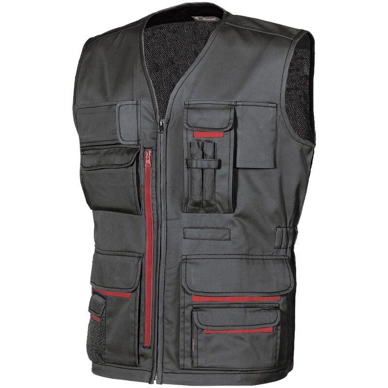 foto del prodotto gilet tasche multifunzione happy fun black carbon u power taglia l