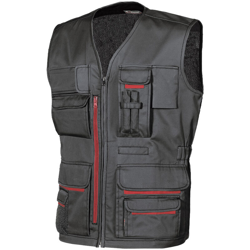 foto del prodotto gilet tasche multifunzione happy fun black carbon u power taglia xxl