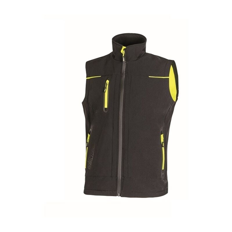 foto del prodotto gilet upower universe in softshell scuro black carbon nero xl