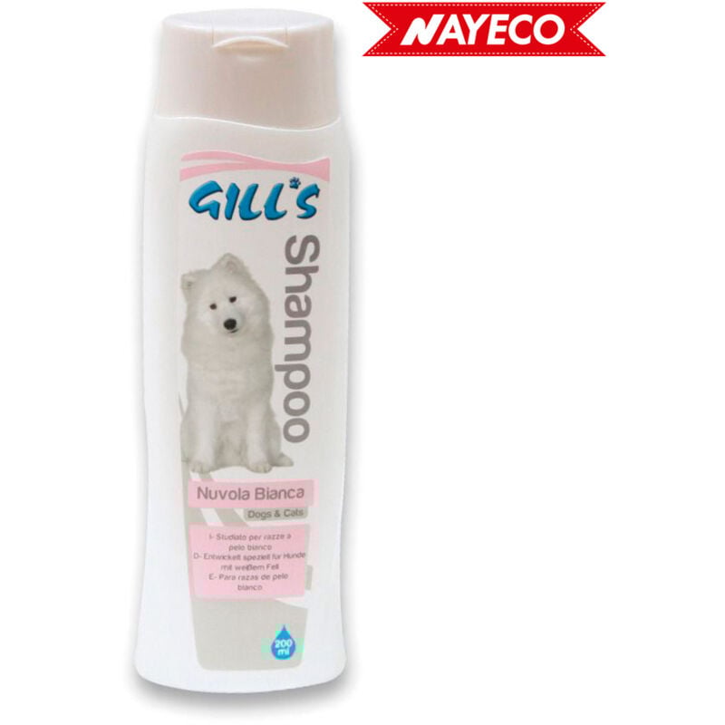 foto del prodotto gill s pet hair shampoo white 200ml