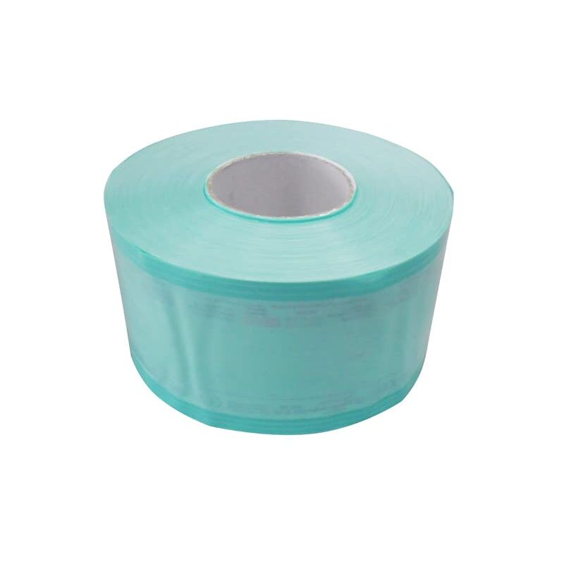 foto del prodotto gima e.line, eline - rotoli piatti per sterilizzazione a vapore o eto in carta kraft e film medicale, saldature laterali rinforzate, indicatori colorati, larghezza 100 mm, 4 rotoli da 200 m