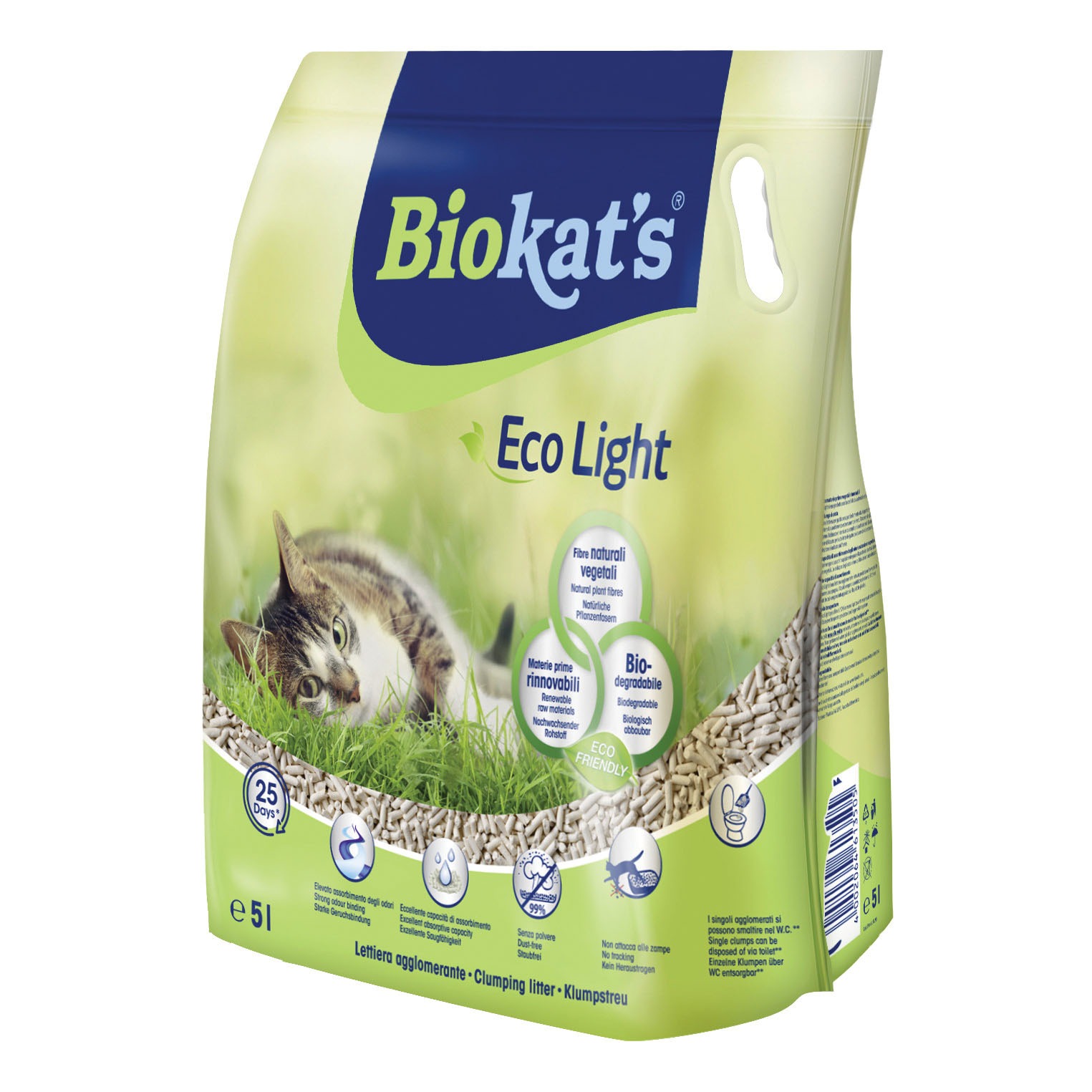 foto del prodotto gimborn biokat 039 s lettiera eco light 5 lt