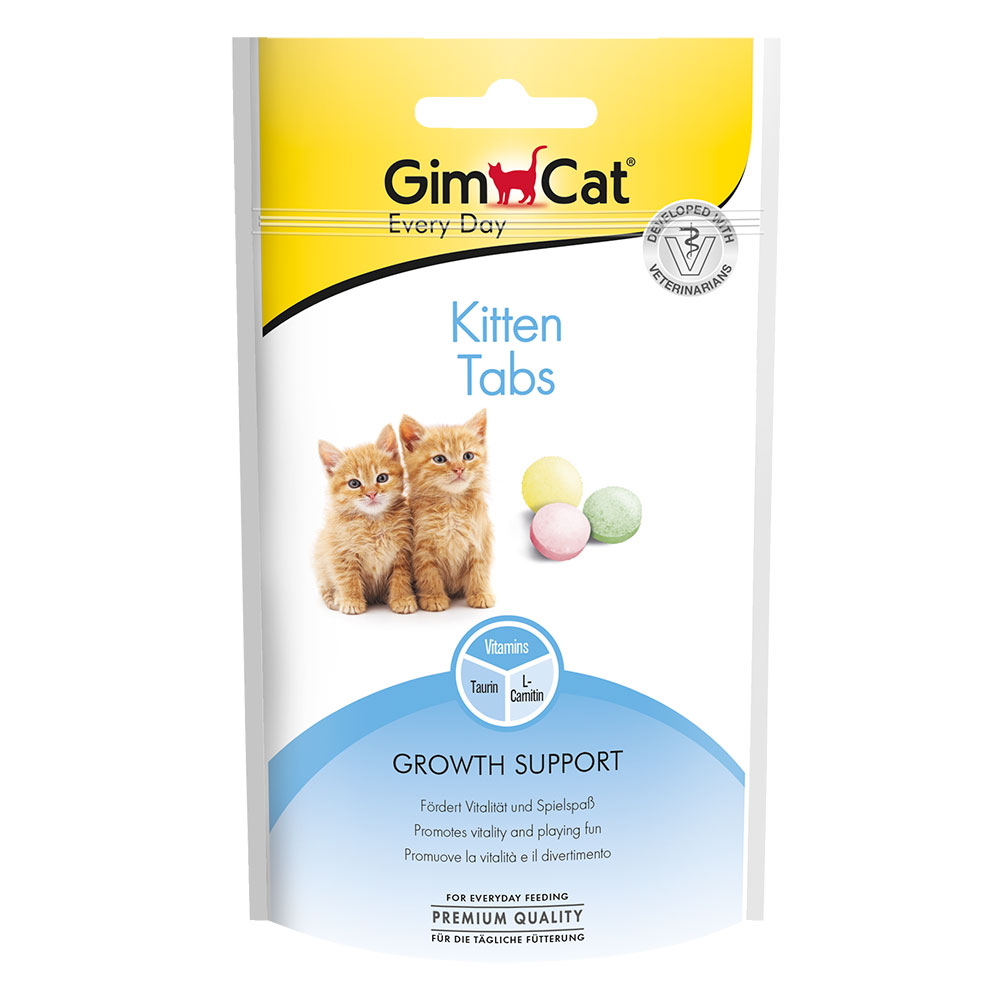 foto del prodotto gimcat kitten tabs snack per gatti 40 g