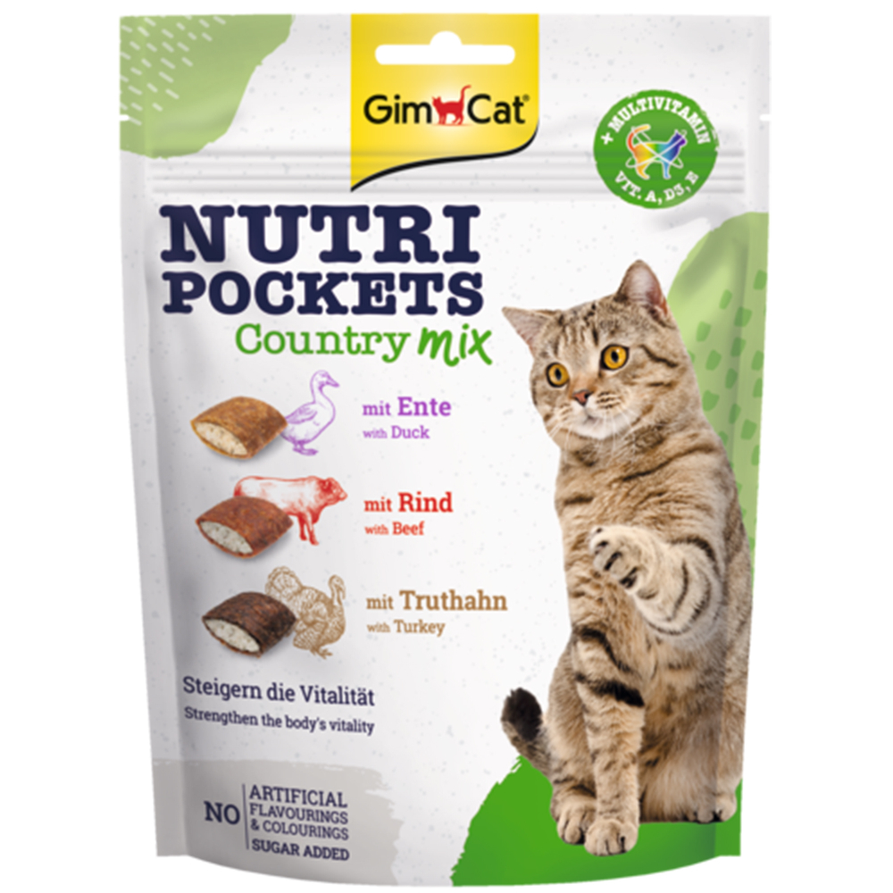 foto del prodotto gimcat nutri pockets 150 g mix di campagna