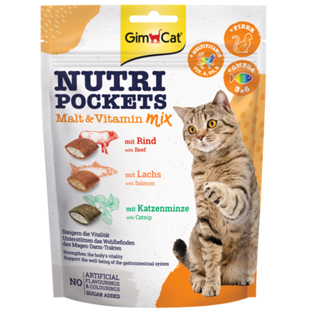 foto del prodotto gimcat nutri pockets 150 g mix malto vitamine