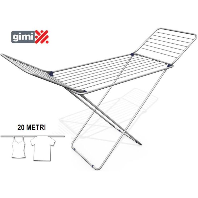 foto del prodotto gimi stendibiancheria a cavalletto terso cm.173x56x91 h totale 20mt di filo