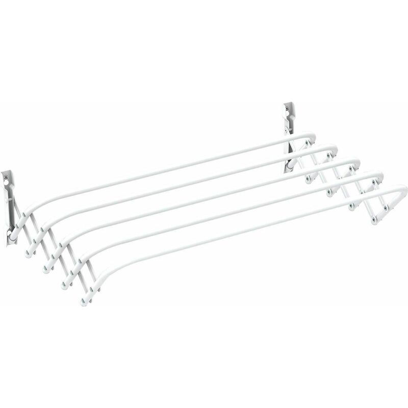 foto del prodotto gimi stendibiancheria da parete a soffietto brio super 80 misura 80x47x19h cm
