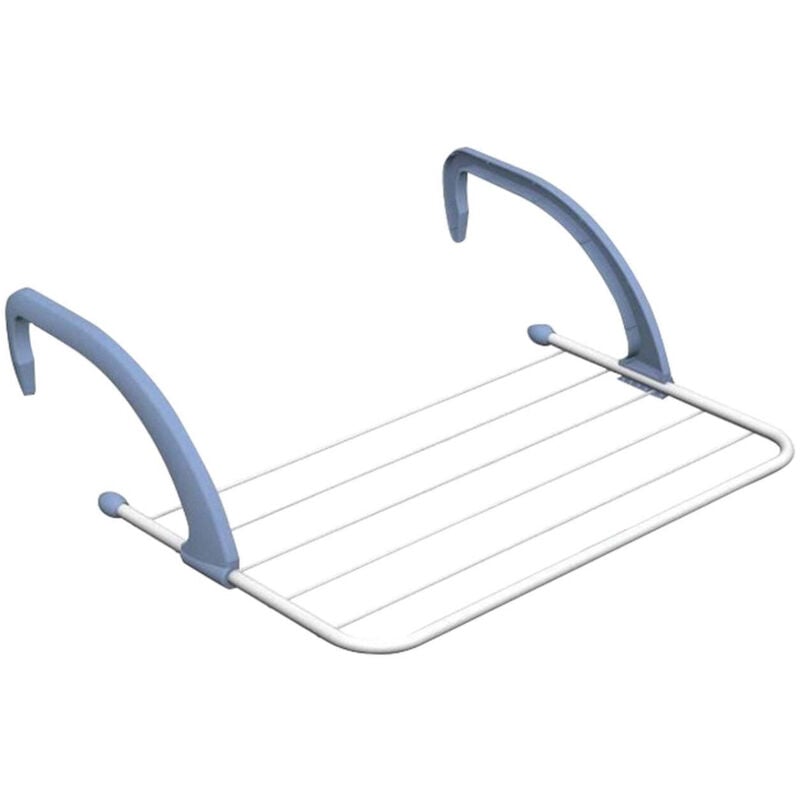 foto del prodotto gimi - stendibiancheria quick acciaio plastica balcone ringhiera bracci regolabili