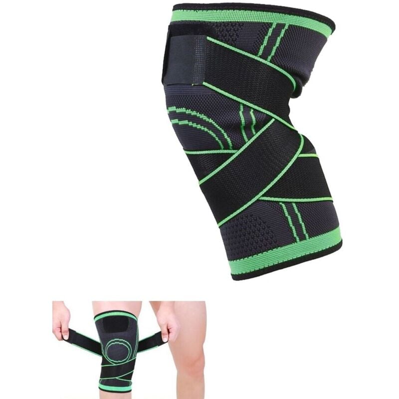 foto del prodotto ginocchiera fascia elastica anallergica lavabile per traumi fitness sport 06886