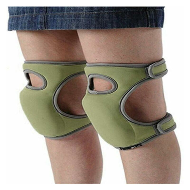 foto del prodotto ginocchiere in spugna, 1 paio di cuscinetti protettivi in memory foam per giardinaggio 23x46 cm verde 