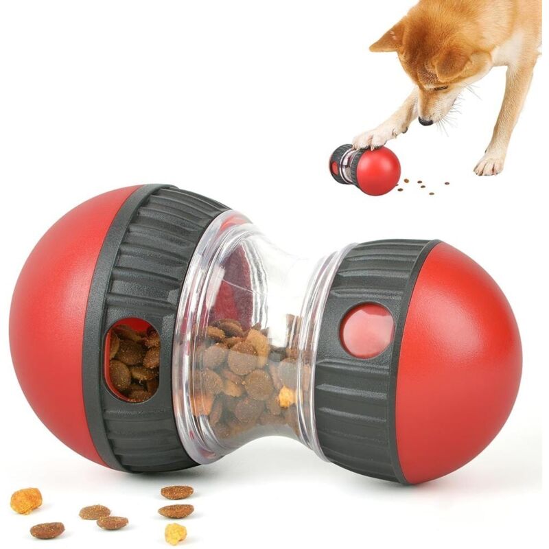 foto del prodotto giocattoli intelligenti per cani, dispositivo di alimentazione lenta per migliorare la digestione, giocattoli interattivi per cani, dispenser di cibo