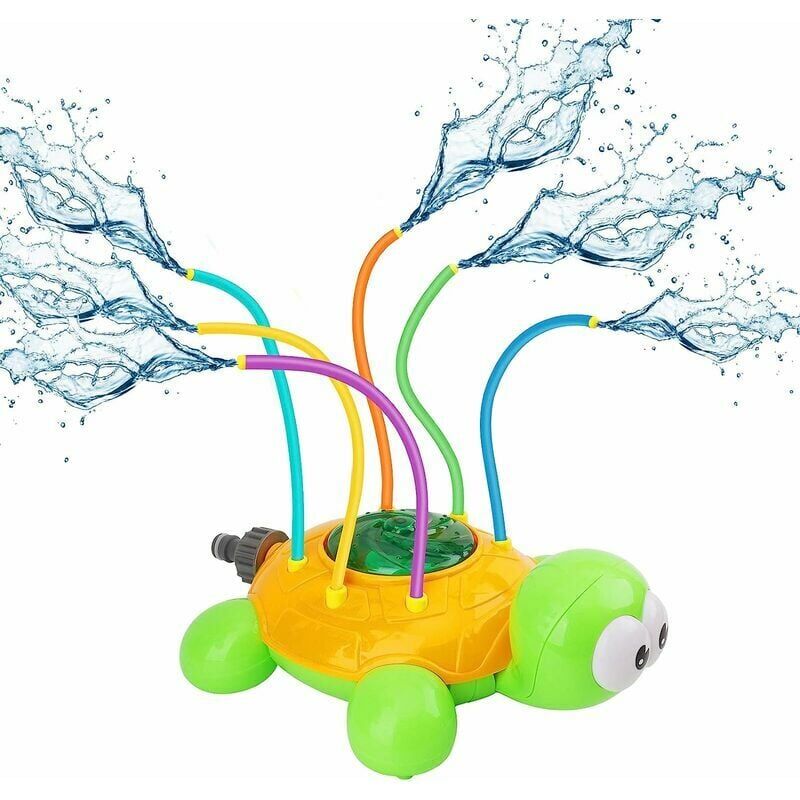 foto del prodotto giocattoli irrigatori, giocattolo irrigatore a forma di tartaruga rotante, giocattolo spruzzatore d acqua, giocattoli irrigatori, giocattoli estivi,