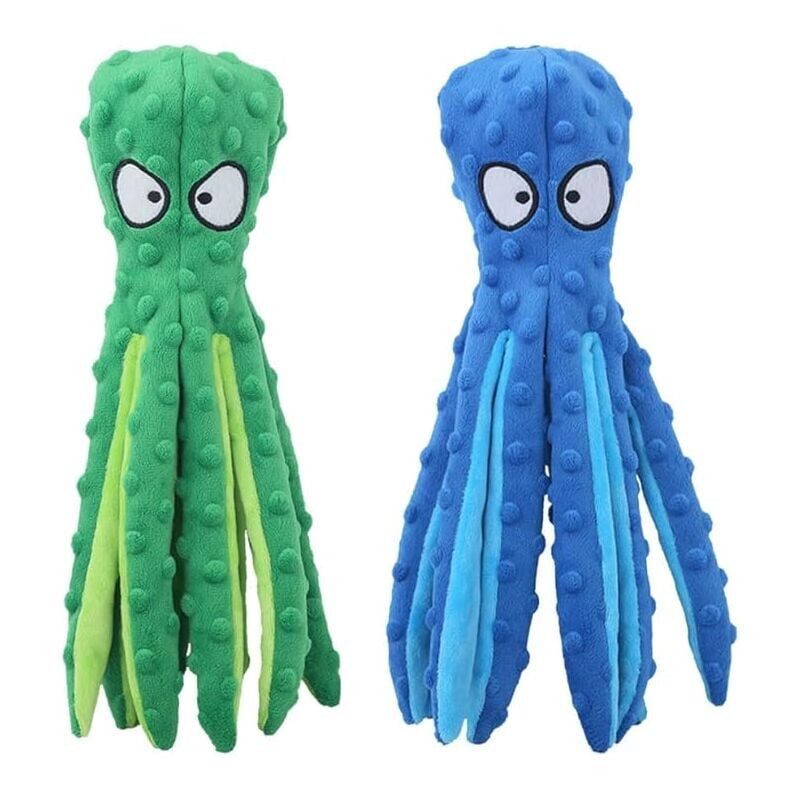 foto del prodotto giocattoli squittenti per cani, 2 pezzi da 32 cm, giocattoli squittenti per cuccioli, giocattoli di peluche indistruttibili per cani, giocattoli