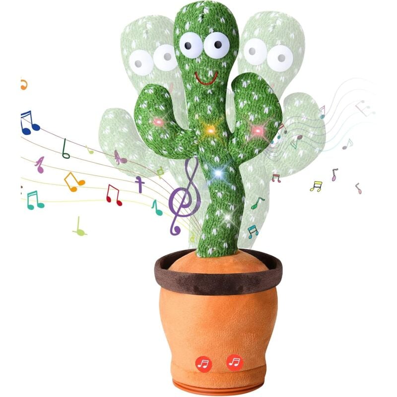 foto del prodotto giocattolo di cactus parlante e danzante per neonati e bambini, giocattolo di cactus interattivo che canta e mima, giocattoli per bambini, regali di
