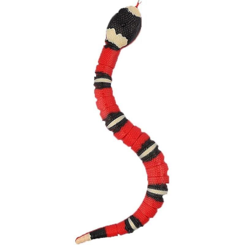 foto del prodotto giocattolo elettrico realistico a forma di serpente giocattolo intelligente usb a forma di serpente per gatti e animali domestici giocosi 39 cm 