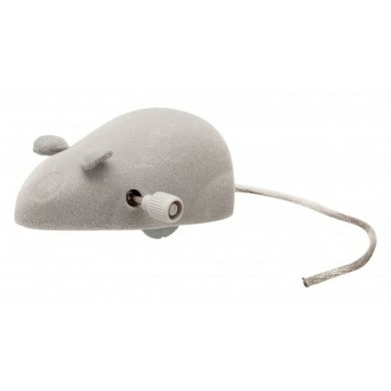 foto del prodotto giocattolo per gatti trixie mouse grigio plastica