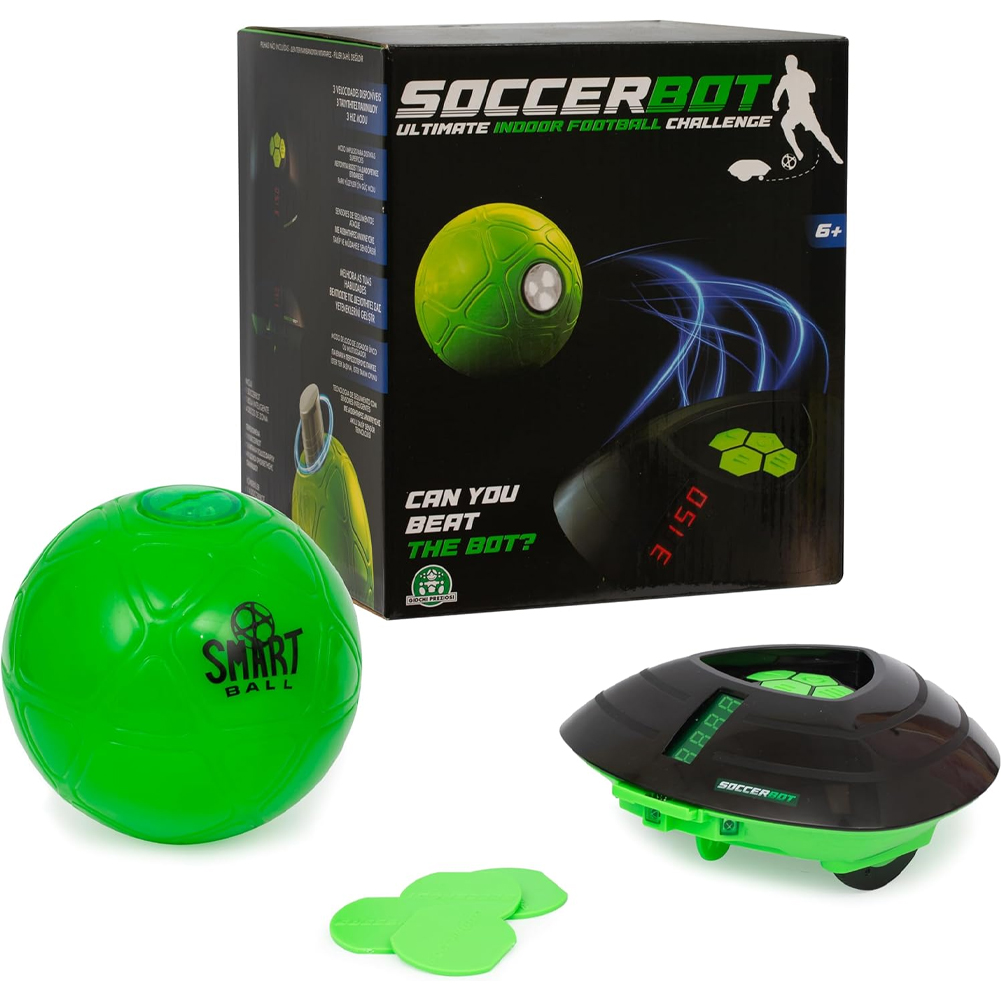 foto del prodotto giochi preziosi soccerbot pallone da calcio smart e bot interattivo 3 velocità
