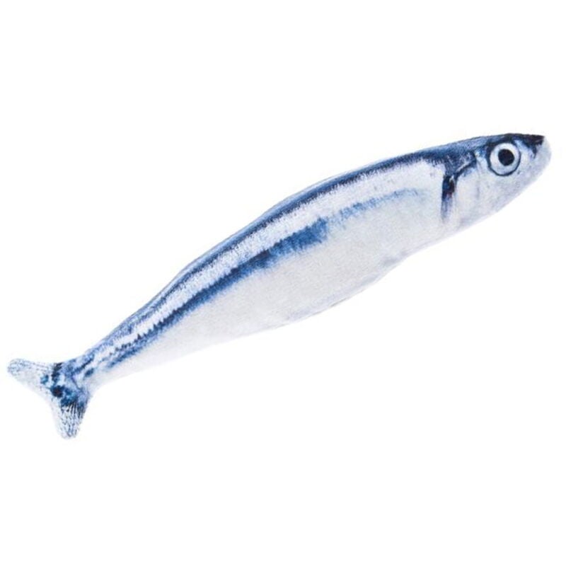 foto del prodotto gioco a forma di sardina con imbottitura matatabi per gatti 3 pezzi