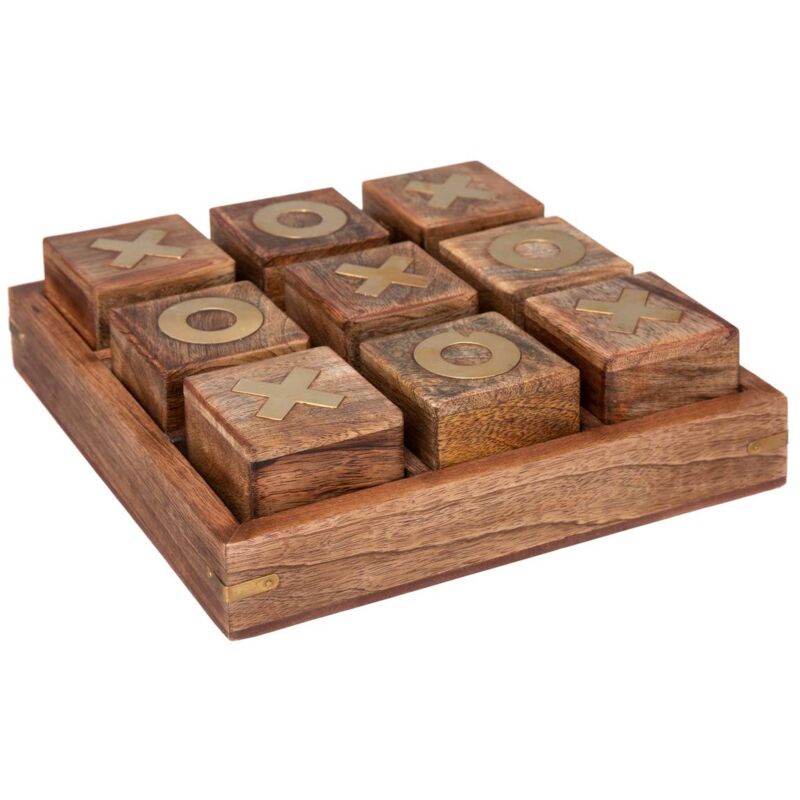 foto del prodotto gioco del tris in legno oscar 23x23cm atmosphera cr ateur d int rieur
