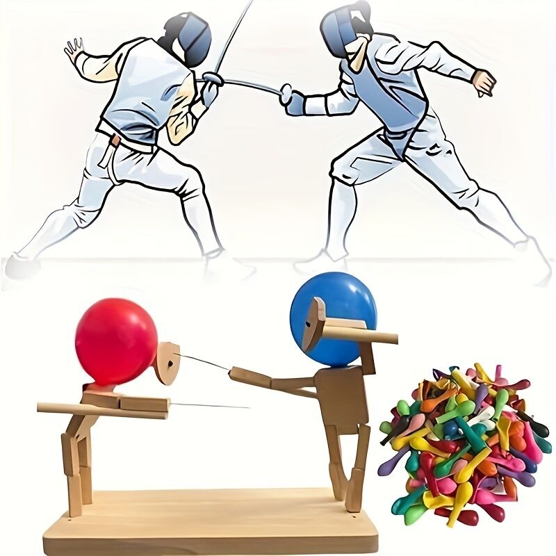 foto del prodotto gioco di combattimento con la spada a forma di palla gioco di combattimento con palla di bamb , gioco di combattimento con marionette di recinzione