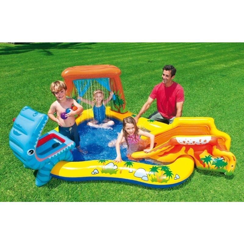 foto del prodotto gioco gonfiabile piscina intex playcenter dinosauri cm. 249x191x109h
