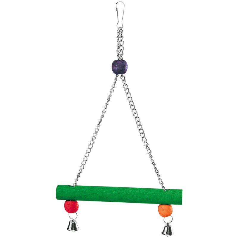 foto del prodotto gioco pa 4098 gioco altalena per pappagalli e cacatua . variante pa 4098 misure 20 x h 37 cm 2.3 cm colori misti ferplast