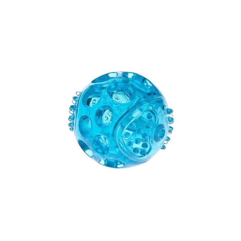 foto del prodotto gioco palla bounce in tpr con squeaker per cani