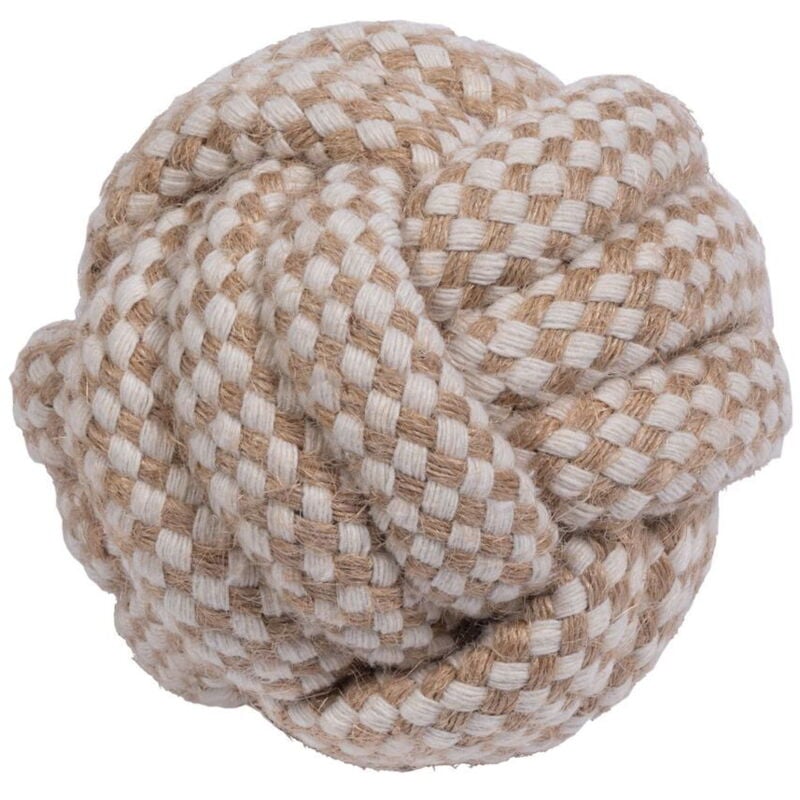 foto del prodotto gioco palla con nodo boddy knot ball per cani unica, naturale