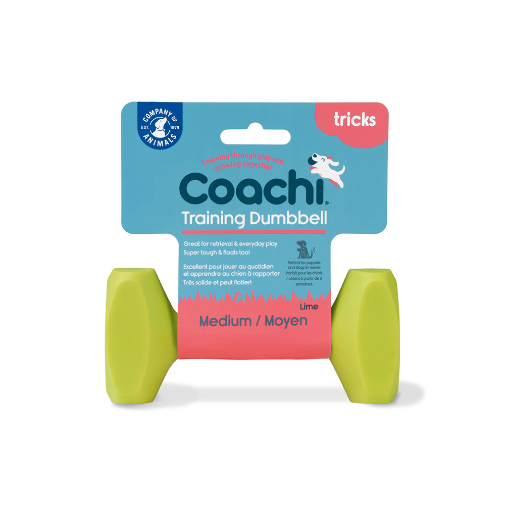foto del prodotto gioco per cani coachi manubrio da addestramento m, verde lime