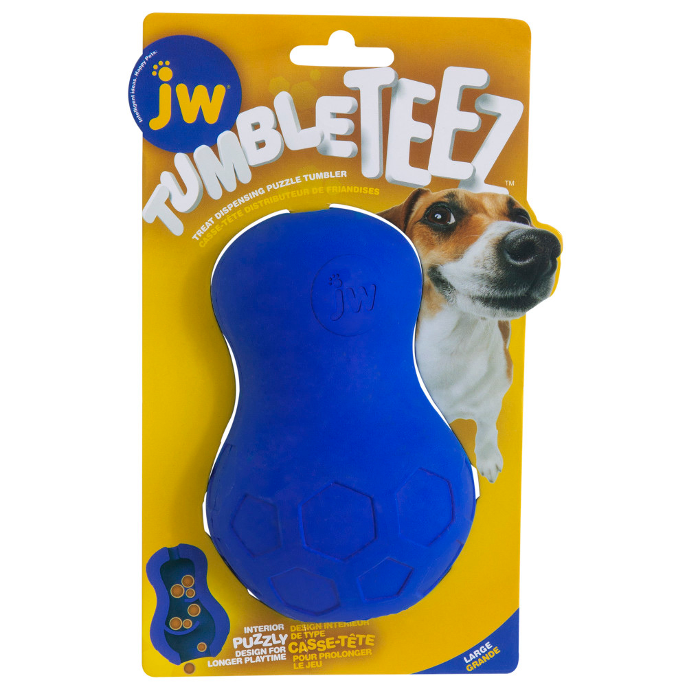 foto del prodotto gioco per cani jw tumble teez l, blu