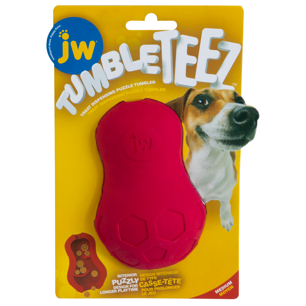 foto del prodotto gioco per cani jw tumble teez m, rosso