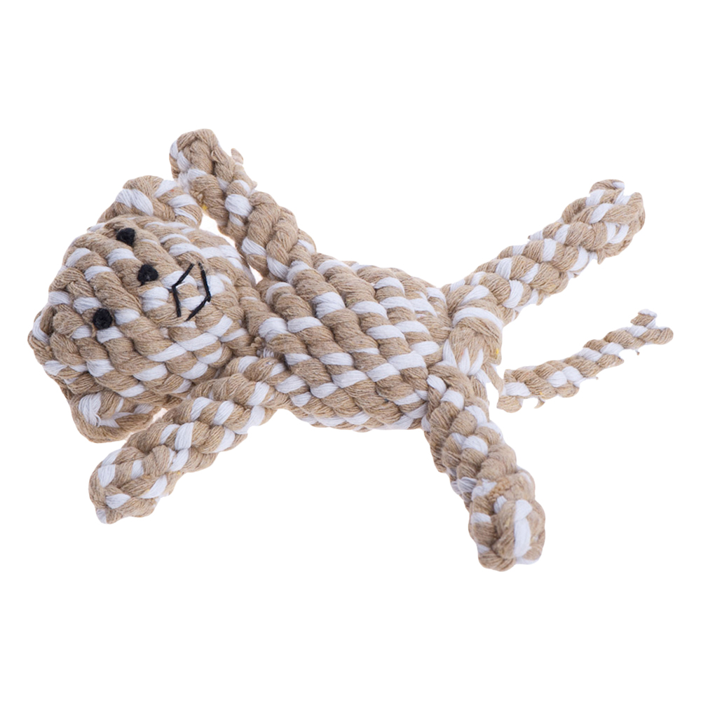 foto del prodotto gioco per cani scimmietta in corda di cotone 18 cm