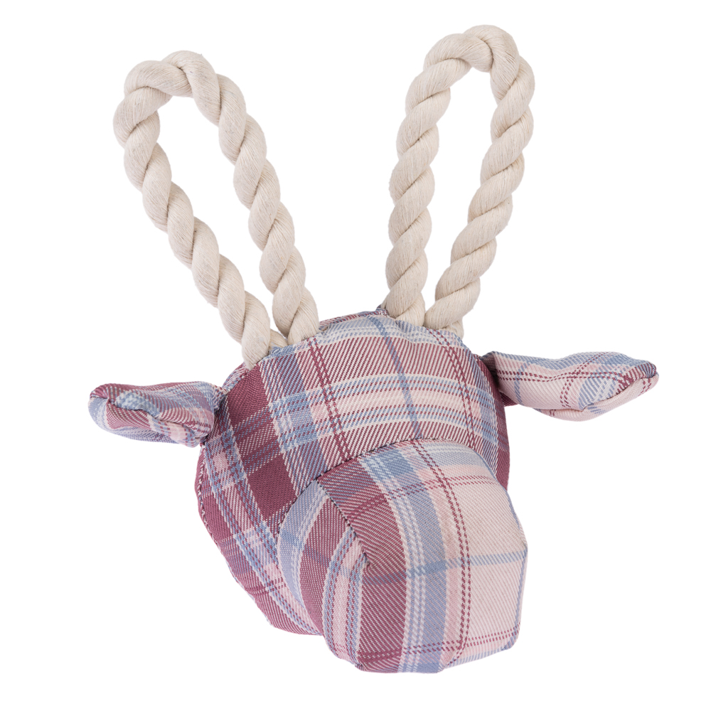 foto del prodotto gioco per cani tiaki giraffa con corda m l 27 x p 14 x h 23 cm