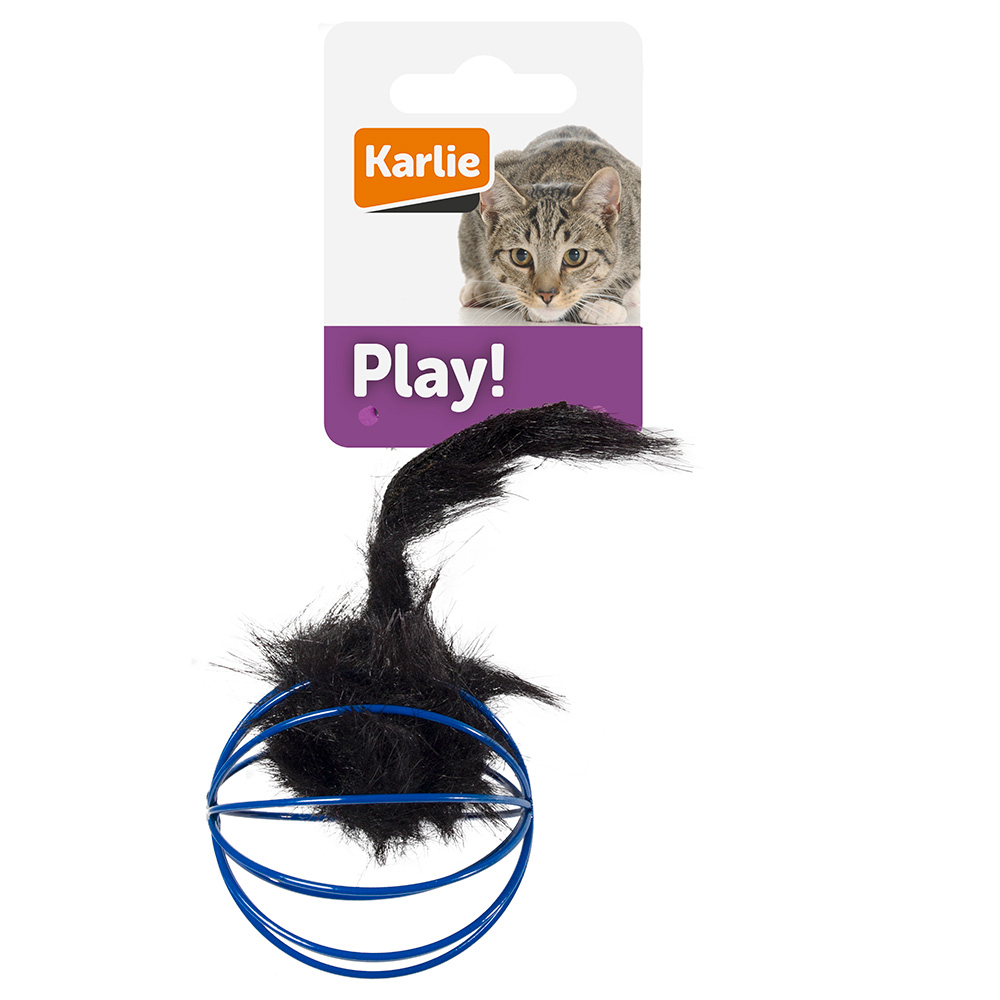 foto del prodotto gioco per gatti karlie topolino in peluche con palla 1 pz