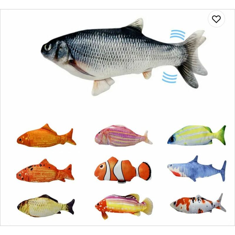 foto del prodotto gioco pesce stoffa con movimento 28x10