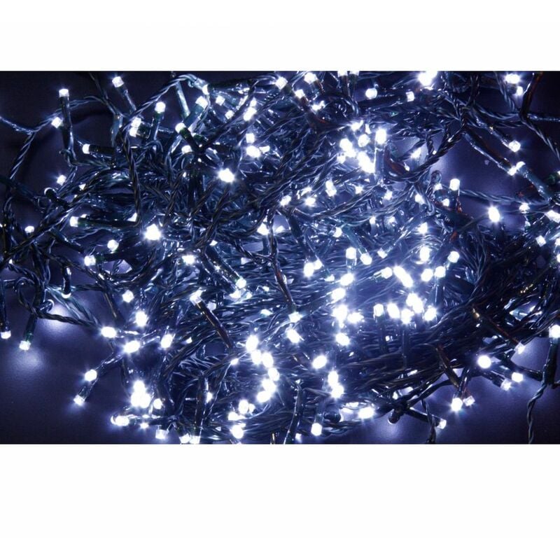 foto del prodotto giocoplast 100 minilucciole led superluminose bianche fredde con cavo scuro 4mt 139 19000 13919000